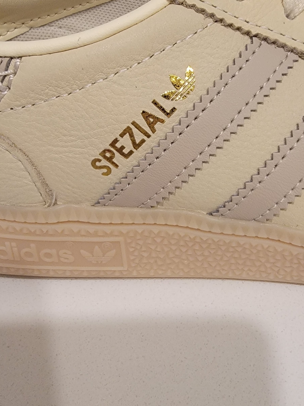 adidas Spezial Cream / Beige Men's Athletic Sneakers - Picture 3 of 9